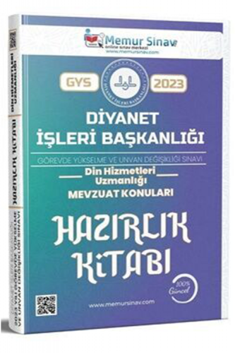 Memur Sınav GYS Diyanet Başkanlığı Din Hizmetleri Uzmanlığı Mevzuat Konuları Hazırlık Kitabı