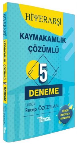 Temsil Yayınları Kaymakamlık HİYERARŞİ 5 Deneme Çözümlü Recep Özceylan