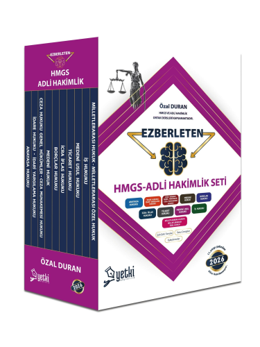 HMGS, Hakimlik Sınavları, - Yetki Yayıncılık - Yetki Yayınları 2026 HM