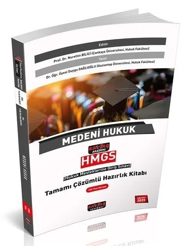 - Savaş Yayınevi - Savaş Yayınları 2025 HMGS Medeni Hukuk Tamamı Çözüm