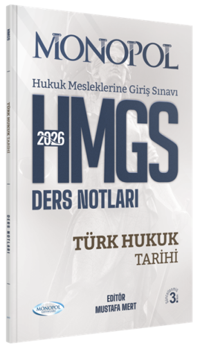 HMGS, Hakimlik Sınavları,HMGS Konu Anlatımı, - Monopol Yayınları - Mon