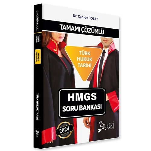 Yetki Yayınları 2024 HMGS Türk Hukuk Tarihi Soru Bankası Cahide Bolat