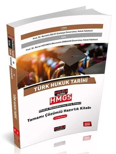 Savaş Yayınları 2025 HMGS Türk Hukuk Tarihi Tamamı Çözümlü Hazırlık Kitabı