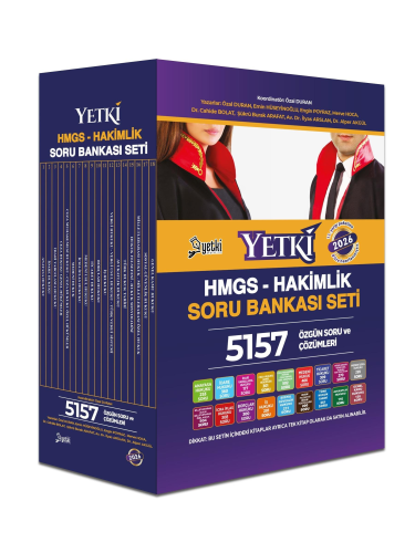 HMGS, Hakimlik Sınavları, - Yetki Yayıncılık - Yetki Yayınları 2026 HM