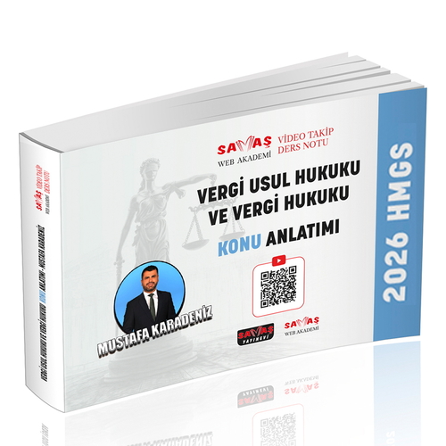 Savaş Yayınları 2026 HMGS Vergi Usul Hukuku ve Vergi Hukuku Konu Anlatımı
