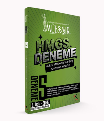 MÜESSİR 2026 HMGS 5 Deneme Fasikül Çözümlü