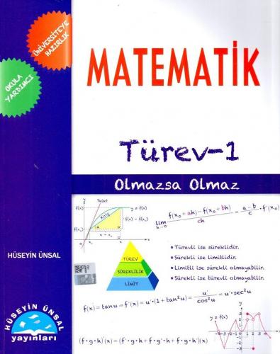 Hüseyin Ünsal Yayınları Üniversiteye Hazırlık Matematik Türev 1 Hüseyi