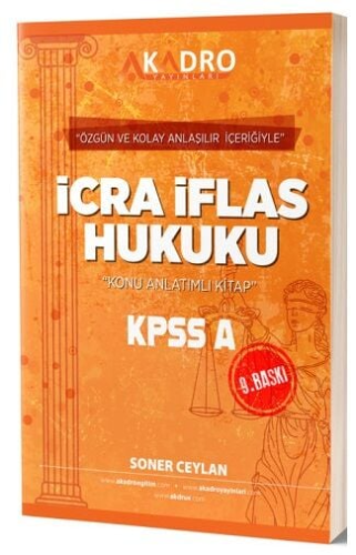 A Kadro Yayınları KPSS A Grubu İcra İflas Hukuku Konu Anlatımlı