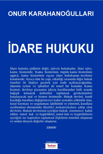 Hukuk Kitapları, - Turhan Kitabevi - İdare Hukuku