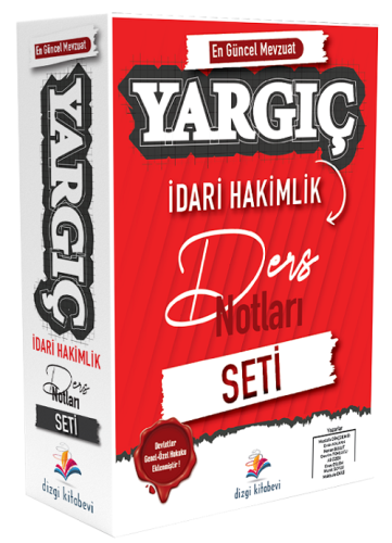 Dizgi Kitap Yayınları 2024 Yargıç İdari Hakimlik Ders Notları Seti