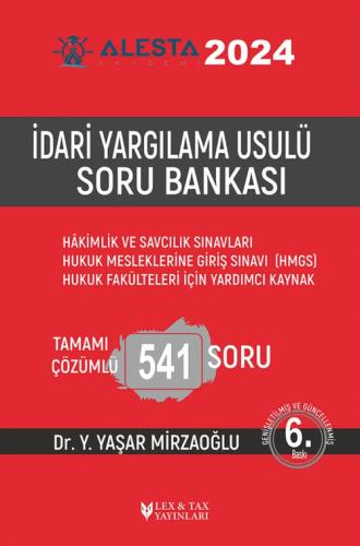 İdari Yargılama Usulü Soru Bankası Yaşar Mirzaoğlu