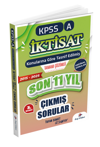 Dizgi Kitap Yayınları 2026 KPSS A Grubu İktisat Çıkmış Sorular Son 10 Yıl Çözümlü