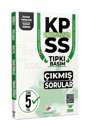 Dizgi Kitap Yayınları 2026 KPSS Genel Yetenek Genel Kültür Son 5 Yıl PDF Çözümlü Tıpkı Basım Çıkmış Sorular