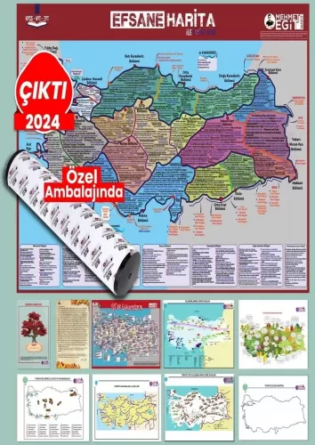 Eğit Akademi 2024 KPSS TYT AYT Efsane 10'lu Harita Seti Mehmet Eğit