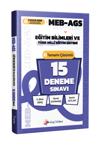 - Dizgi Kitap - Dizgi Kitap Yayınları 2026 MEB AGS Eğitim Bilimleri ve