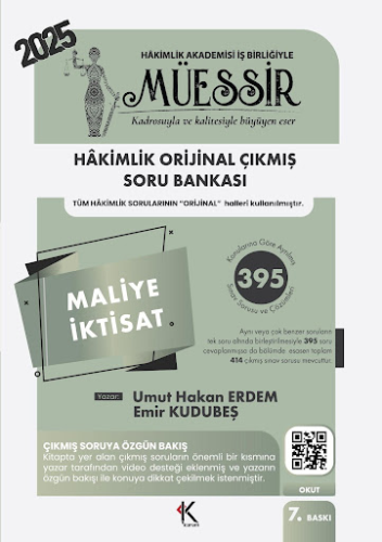 HMGS, Hakimlik Sınavları, - Kuram Kitap - MÜESSİR Hakimlik Maliye, İkt