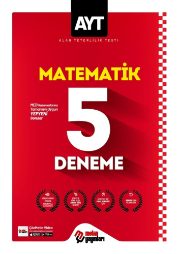 - Metin Yayınları - Metin Yayınları AYT Matematik 5 Deneme Sınavı