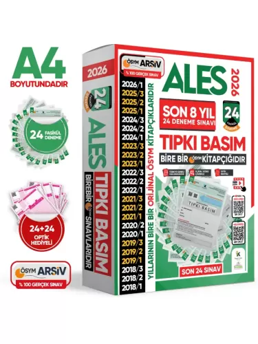 Çıkmış Sorular - İnformal Yayınları 2026 ALES ÖSYM Tıpkı Basım Çıkmış 