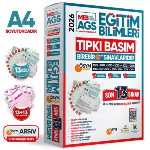 Eğitim Bilimleri Çıkmış Sorular - İnformal Yayınları 2026 MEB-AGS Eğit