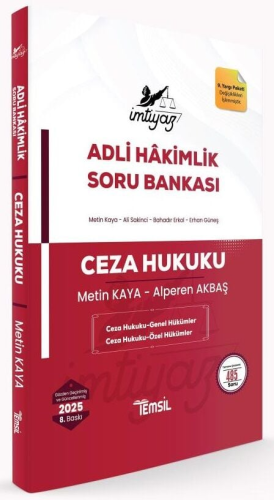 İMTİYAZ Ceza Hukuku (Genel Hükümler - Özel Hükümler) Soru Bankası