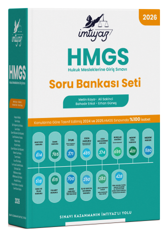 İMTİYAZ 2026 HMGS Soru Bankası Seti