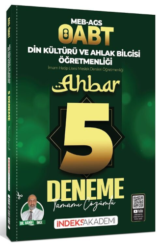 MEB-AGS ÖABT Kitapları,Deneme Sınavları, - İndeks Akademi - İndeks Aka