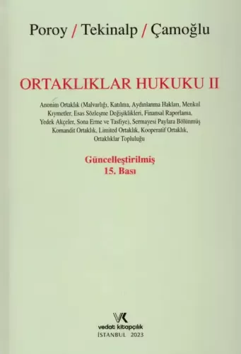 Ortaklıklar Hukuku - II