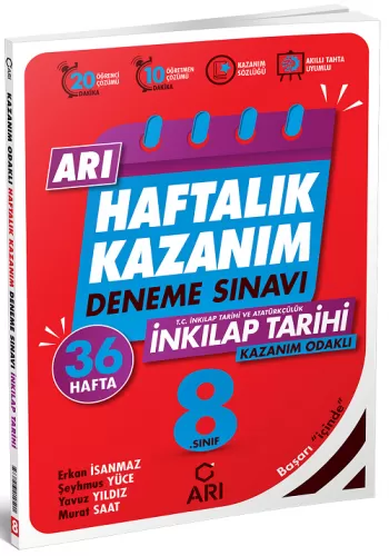 Arı Yayınları 8. Sınıf TC İnkılap Tarihi ve Atatürkçülük Haftalık Kaza