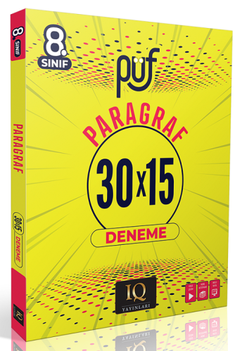 IQ Yayınları 8. Sınıf Paragraf Püf 30 x 15 Deneme