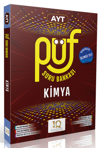 IQ Yayınları AYT Kimya Püf Soru Bankası