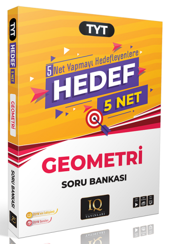 IQ Yayınları TYT Geometri Hedef 5 Net Soru Bankası