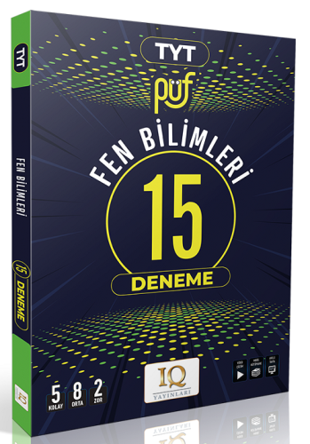 IQ Yayınları TYT Fen Bilimleri Püf 15 Deneme