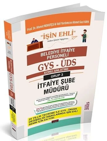 Savaş Yayınları 2025 GYS-ÜDS Belediye İtfaiye Personeli 3. Grup Şube Müdürü Konu Anlatımı