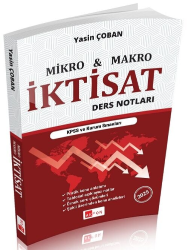 Akfon Yayınları 2025 Makro ve Mikro İktisat Ders Notları