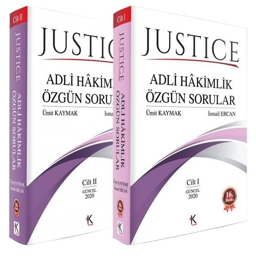 Justice Adli Hakimlik Özgün Sorular 2 Cilt İsmail Ercan