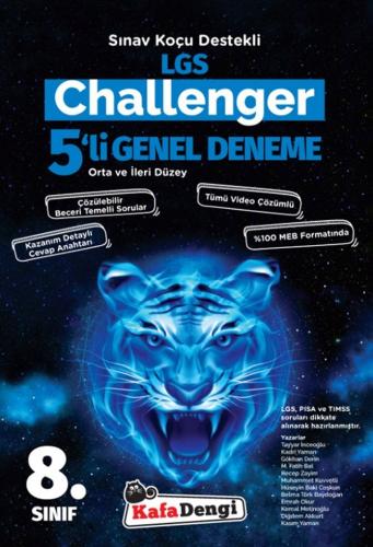 Kafa Dengi Yayınları 8. Sınıf LGS Genel Challenger 5 Deneme Komisyon