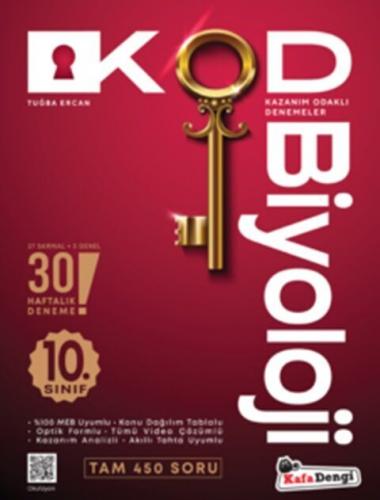 Kafa Dengi Yayınları 10. Sınıf Kod Biyoloji Kazanım Odaklı Denemeleri