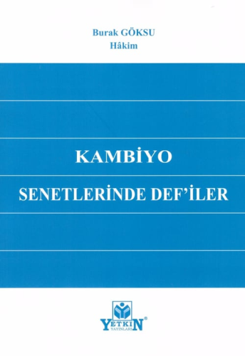 Kambiyo Senetlerinden Def'iler