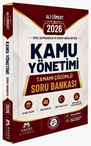Makro Kitap 2026 KPSS Kaymakamlık Kamu Yönetimi Soru Bankası Çözümlü