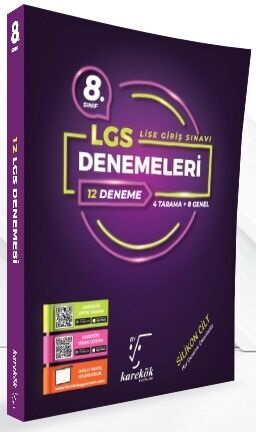 8. Sınıf LGS Kitapları - Karekök Yayınları 8. Sınıf LGS 12 li Deneme S