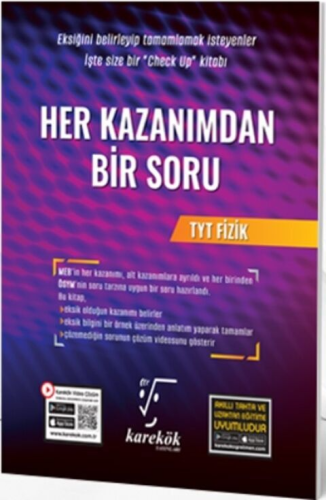 Karekök Yayınları TYT Fizik Her Kazanımdan Soru Bankası