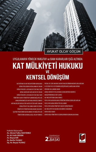 Hukuk Kitapları, - Adalet Yayınevi - Kat Mülkiyeti Hukuku ve Kentsel D