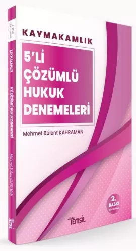 Temsil Yayınları Kaymakamlık Hukuk 5 Deneme Çözümlü Mehmet Bülent Kahr
