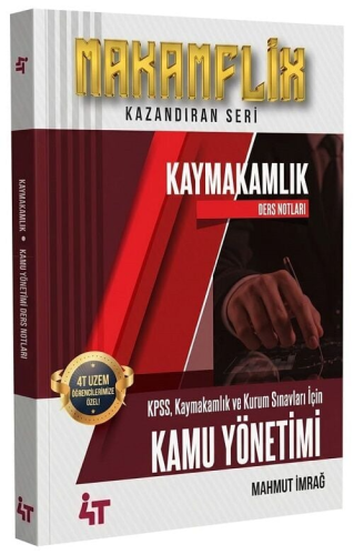 Anayasa Hukuku - 4T Yayınları 2026 MAKAMFLİX Kaymakamlık Ders Notları 