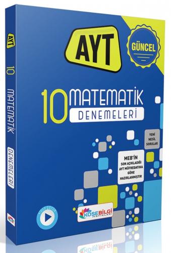 KöşeBilgi Yayınları AYT Matematik 10 Branş Denemesi Komisyon