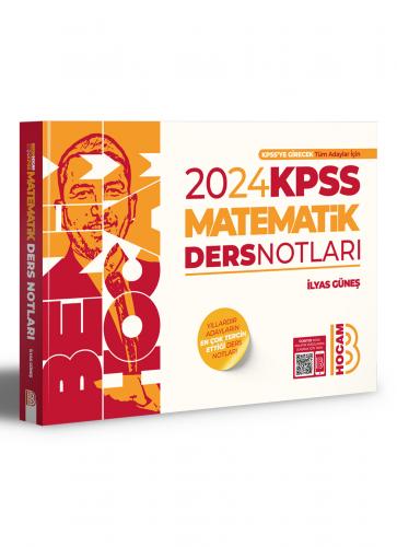 Benim Hocam Yayınları 2024 KPSS Matematik Ders Notları İlyas Güneş