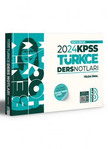 Benim Hocam Yayınları 2024 KPSS Türkçe Ders Notları Yelda Ünal