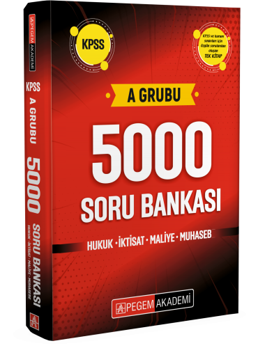 ​Pegem Yayınları 2024 KPSS A Grubu 5000 Soru Bankası Komisyon
