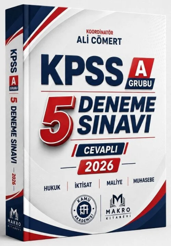 Makro Kitap 2026 KPSS A Grubu 5 Deneme