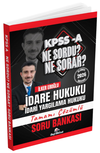 Dizgi Kitap 2026 KPSS A Grubu İdare-İdari Yargılama Hukuku Ne Sordu Ne Sorar Ne Sordu Ne Sorar Soru Bankası Çözümlü